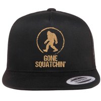 Bigfoot Hunter Gone Squatching Sasquatch Flat Bill Trucker Hat