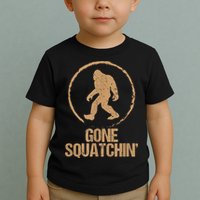 Bigfoot Hunter Gone Squatching Sasquatch Toddler T-Shirt