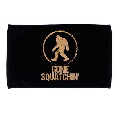 Bigfoot Hunter Gone Squatching Sasquatch Microfiber Hand Towel