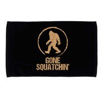 Bigfoot Hunter Gone Squatching Sasquatch Microfiber Hand Towel