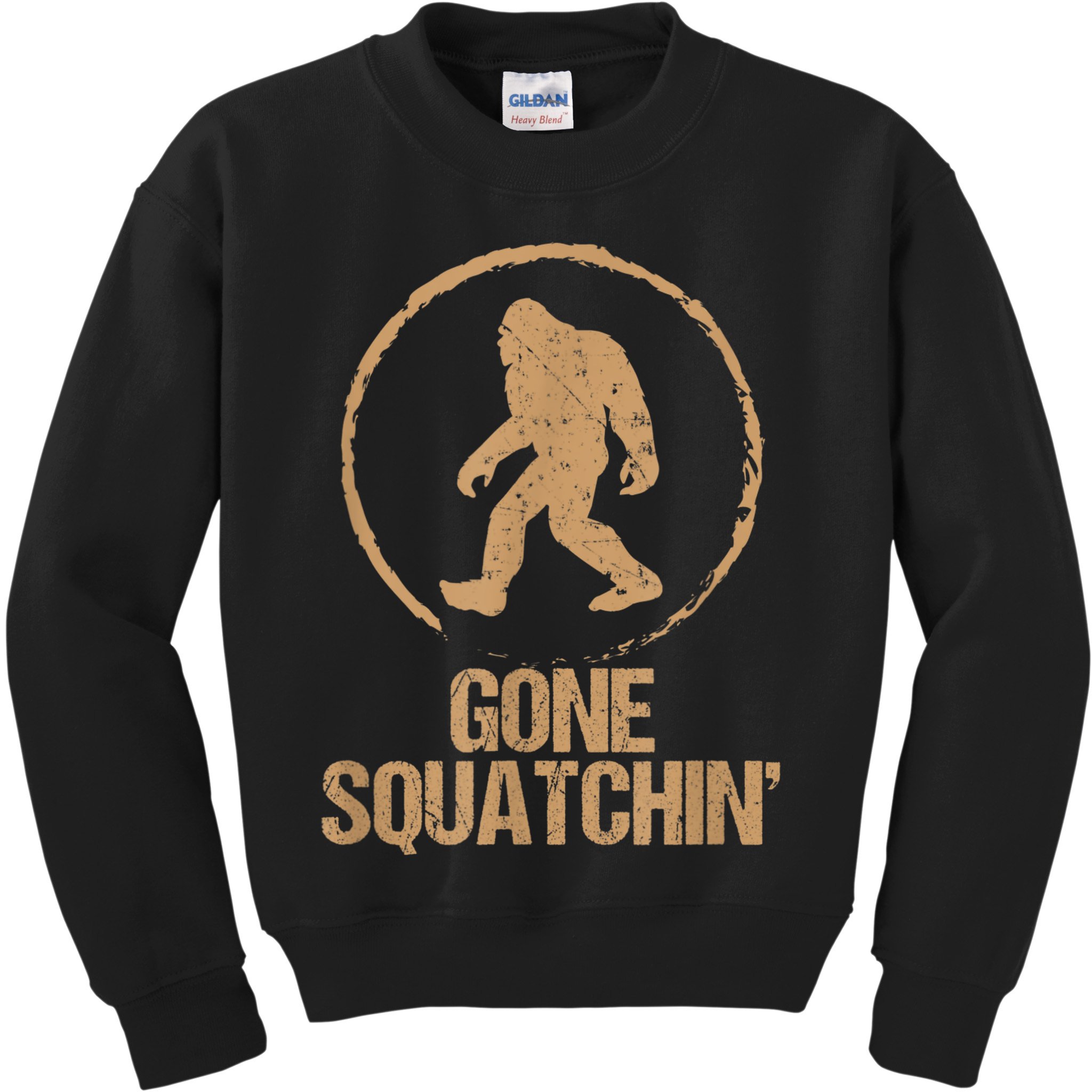 Bigfoot Hunter Gone Squatching Sasquatch Kids Sweatshirt