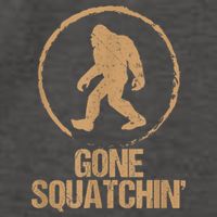 Bigfoot Hunter Gone Squatching Sasquatch Vector Backpack