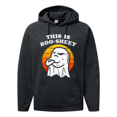 Boosheet Halloween Ghost Costume Retro Chic Performance Fleece Hoodie