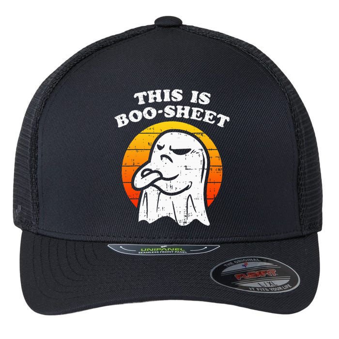 Boosheet Halloween Ghost Costume Retro Chic Flexfit Unipanel Trucker Cap