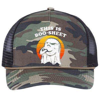 Boosheet Halloween Ghost Costume Retro Chic Retro Rope Trucker Hat Cap