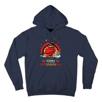 Basketball Happy Hallothanksmas Thanksgiving Christmas Hoodie