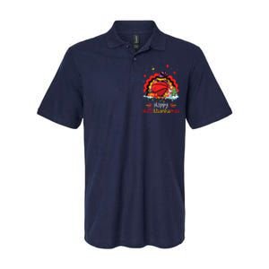 Basketball Happy Hallothanksmas Thanksgiving Christmas Softstyle Adult Sport Polo