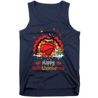 Basketball Happy Hallothanksmas Thanksgiving Christmas Tank Top