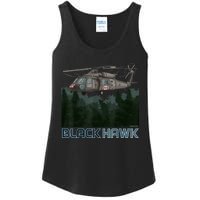 Black Hawk Helicopter Military Armed Forces Novelty Ladies Essential Tank