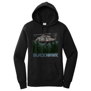 Black Hawk Helicopter Military Armed Forces Novelty Women's Pullover Hoodie