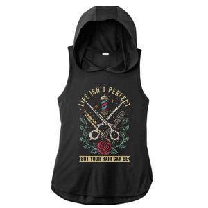 Barber Hairdresser Hairstylist Barbershop Barber Ladies PosiCharge Tri-Blend Wicking Draft Hoodie Tank