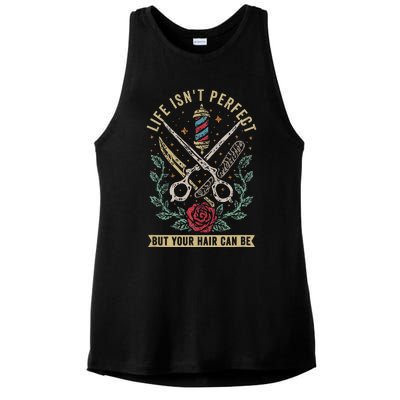 Barber Hairdresser Hairstylist Barbershop Barber Ladies PosiCharge Tri-Blend Wicking Tank