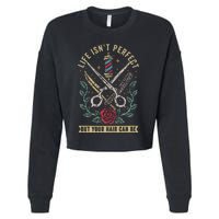 Barber Hairdresser Hairstylist Barbershop Barber Cropped Pullover Crew