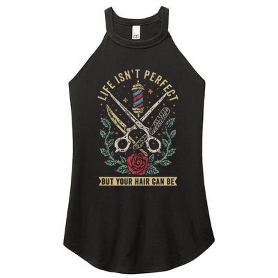 Barber Hairdresser Hairstylist Barbershop Barber Women’s Perfect Tri Rocker Tank