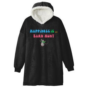 Barn Hunt Happiness Is Barn Hunt Cute Rat Hooded Wearable Blanket