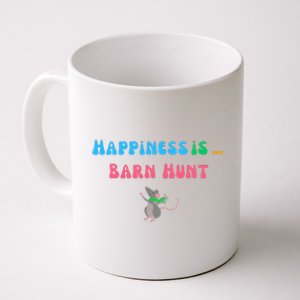 Barn Hunt Happiness Is Barn Hunt Cute Rat Coffee Mug