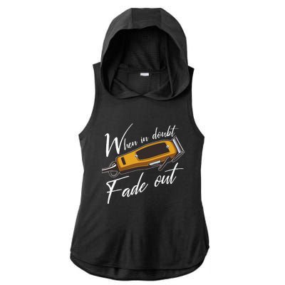 Barber Hairdresser Hairstylist Barbershop Barber Ladies PosiCharge Tri-Blend Wicking Draft Hoodie Tank