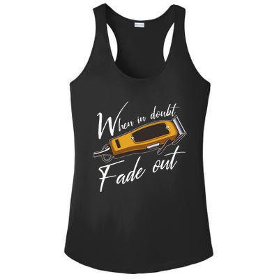 Barber Hairdresser Hairstylist Barbershop Barber Ladies PosiCharge Competitor Racerback Tank