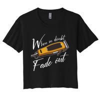 Barber Hairdresser Hairstylist Barbershop Barber Women's Crop Top Tee