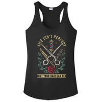 Barber Hairdresser Hairstylist Barbershop Barber Ladies PosiCharge Competitor Racerback Tank