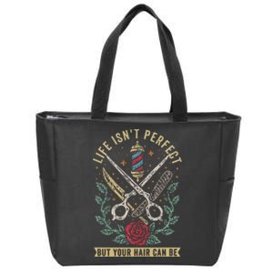 Barber Hairdresser Hairstylist Barbershop Barber Zip Tote Bag