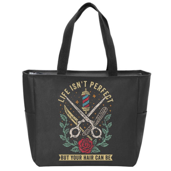 Barber Hairdresser Hairstylist Barbershop Barber Zip Tote Bag