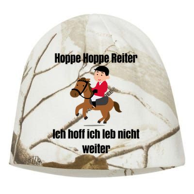 Basedment Hoppe Hoppe Reiter Ich Hoff Ich Leb Nicht Weiter Kati - Camo Knit Beanie