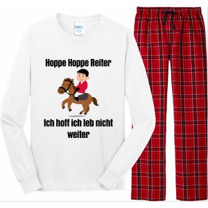 Basedment Hoppe Hoppe Reiter Ich Hoff Ich Leb Nicht Weiter Long Sleeve Pajama Set