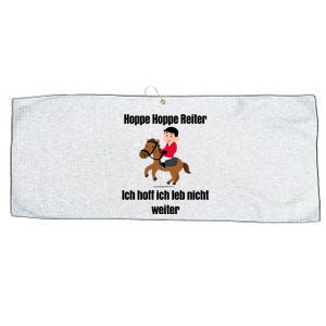 Basedment Hoppe Hoppe Reiter Ich Hoff Ich Leb Nicht Weiter Large Microfiber Waffle Golf Towel