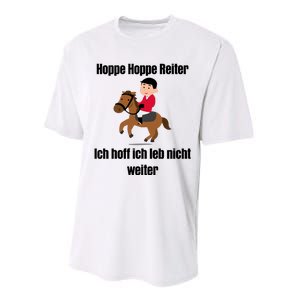 Basedment Hoppe Hoppe Reiter Ich Hoff Ich Leb Nicht Weiter Performance Sprint T-Shirt