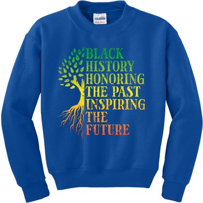 Black History Honoring Past Inspiring Future Kids Sweatshirt