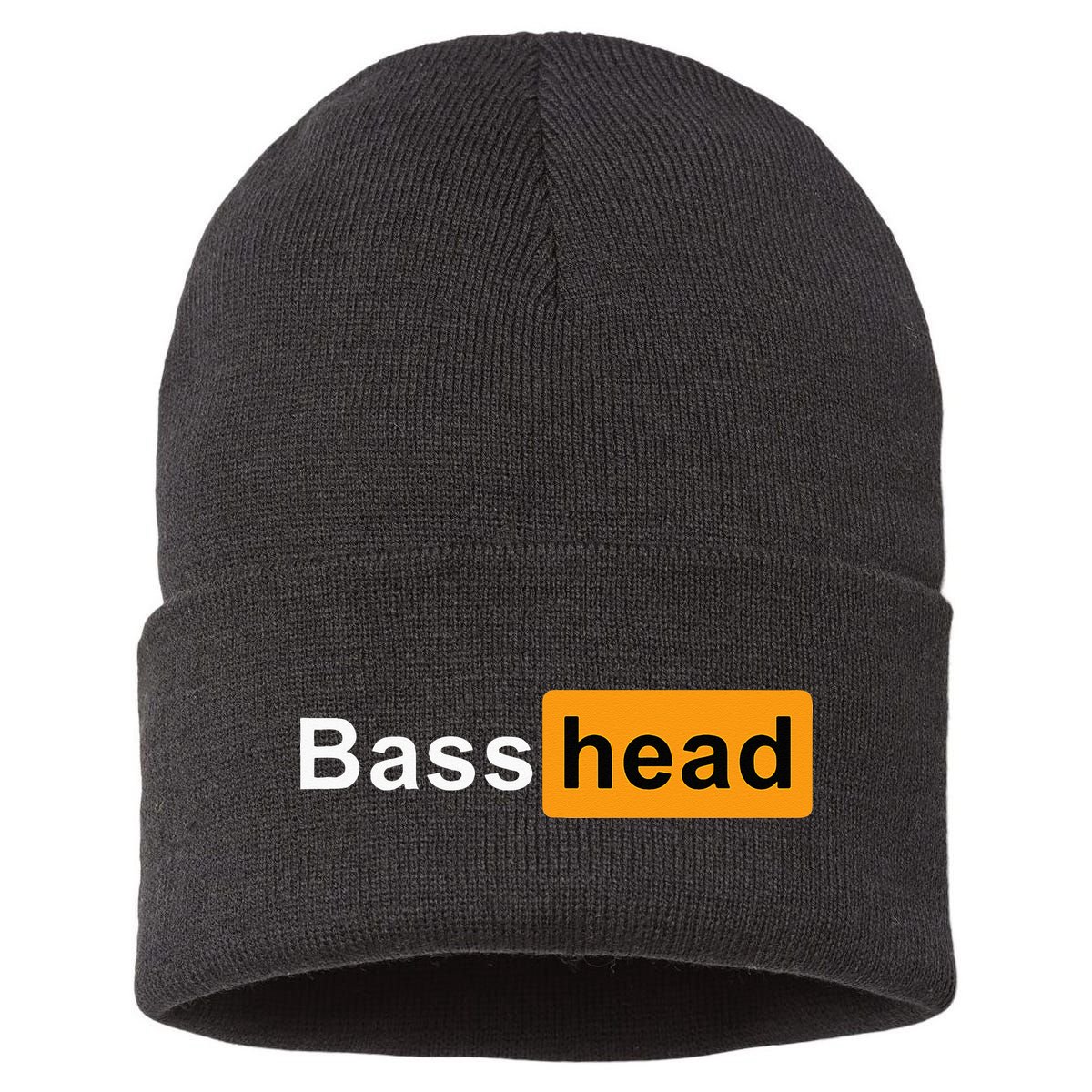 Bass Head Headbanger Edm Rave Festival Costume Dance Music Sustainable Knit Beanie