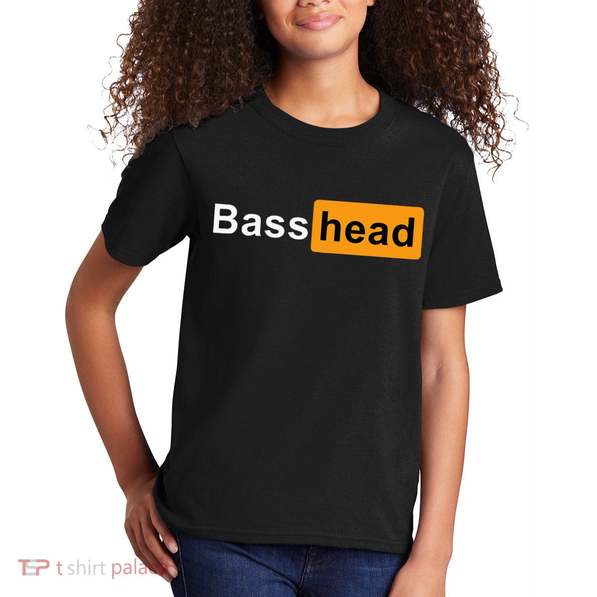 Bass Head Headbanger Edm Rave Festival Costume Dance Music Kids T-Shirt