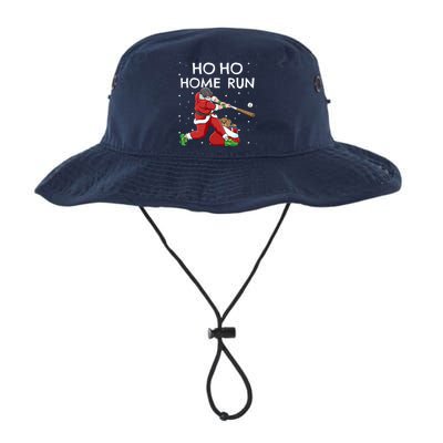 Baseball Ho Ho Home Run Funny Christmas Legacy Cool Fit Booney Bucket Hat