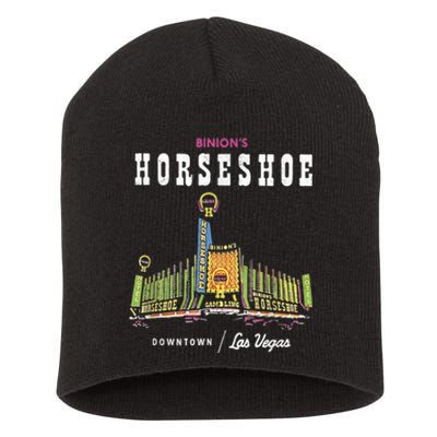 Binion's Horseshoe Hotel Casino Vintage Retro Las Vegas Short Acrylic Beanie