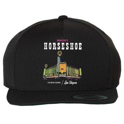 Binion's Horseshoe Hotel Casino Vintage Retro Las Vegas Wool Snapback Cap