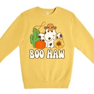 Boo Haw Halloween Country Premium Crewneck Sweatshirt