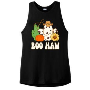 Boo Haw Halloween Country Ladies PosiCharge Tri-Blend Wicking Tank