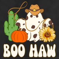 Boo Haw Halloween Country 7 Panel Mesh Trucker Snapback Hat