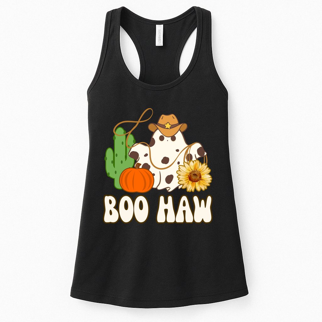 Boo Haw Halloween Country Womens Tank Top