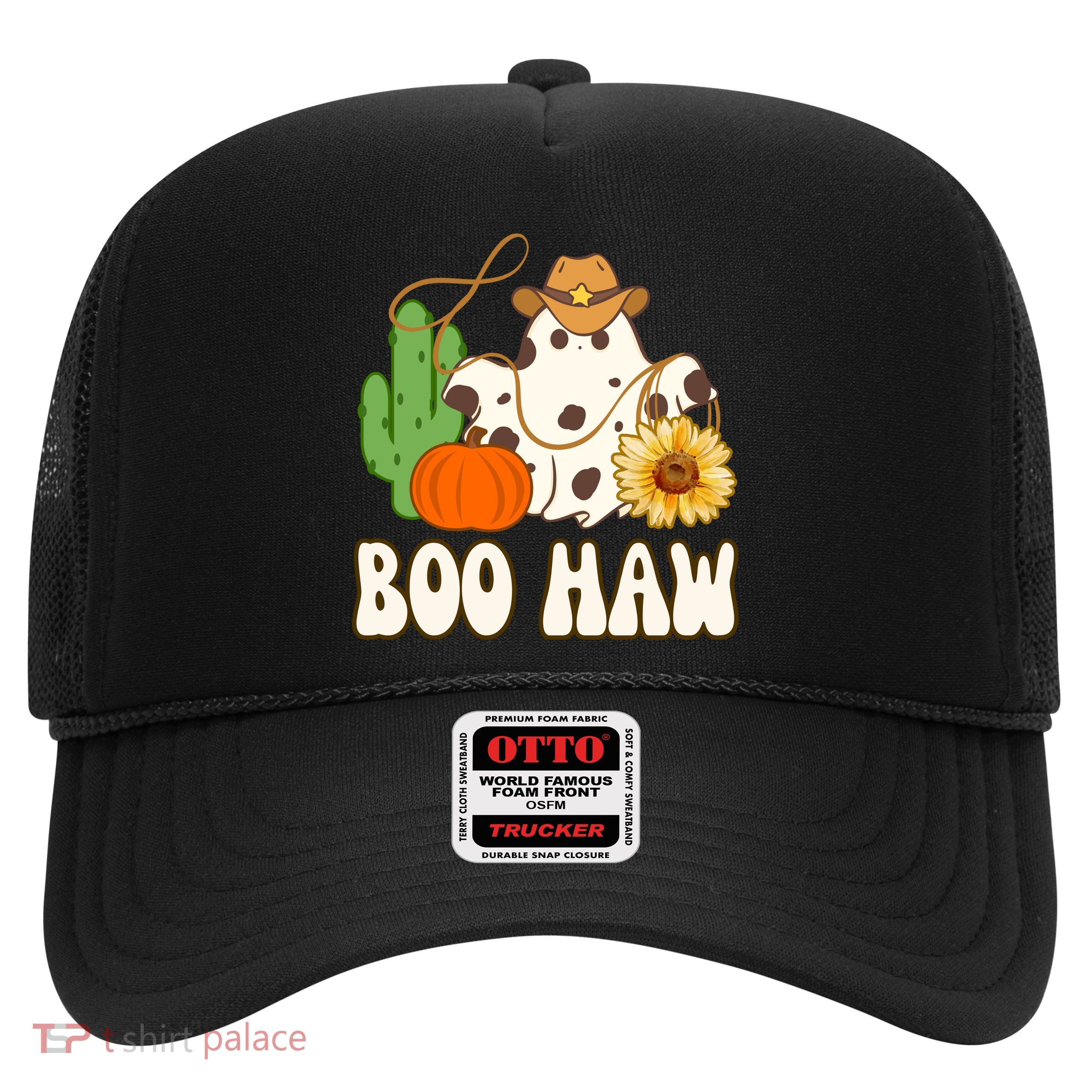 Boo Haw Halloween Country Trucker Hat