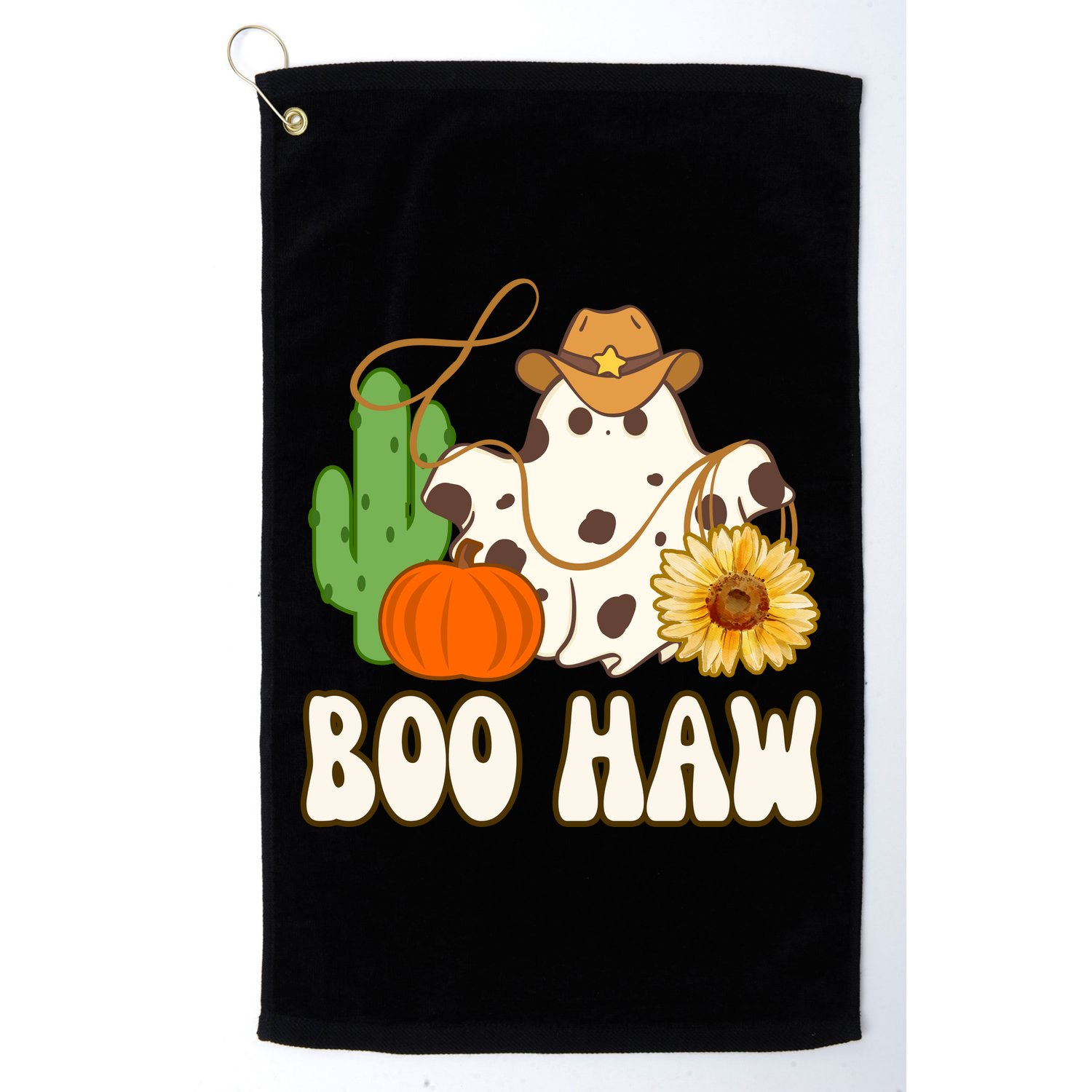 Boo Haw Halloween Country Golf Towel