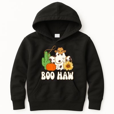 Boo Haw Halloween Country Kids Hoodie