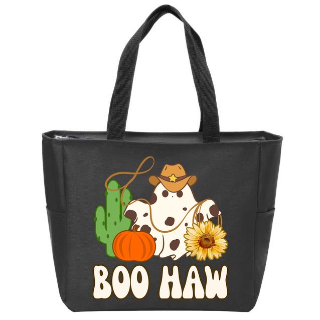 Boo Haw Halloween Country Zip Tote Bag