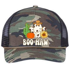 Boo Haw Halloween Country Retro Rope Trucker Hat Cap