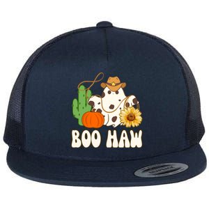 Boo Haw Halloween Country Flat Bill Trucker Hat