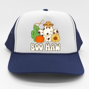 Boo Haw Halloween Country Trucker Hat