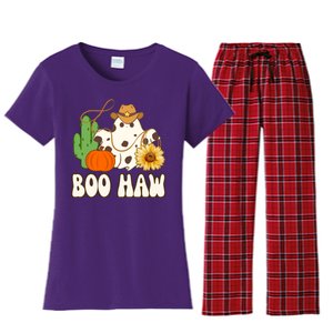 Boo Haw Halloween Country Women's Flannel Pajama Set