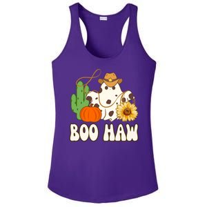 Boo Haw Halloween Country Ladies PosiCharge Competitor Racerback Tank