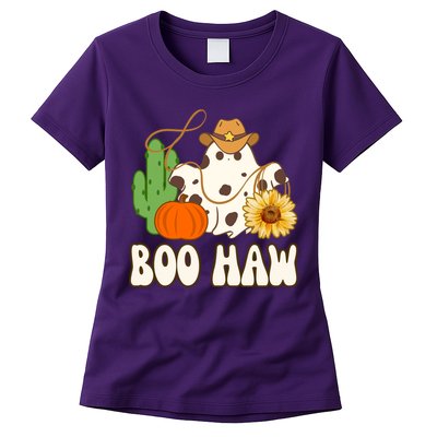 Boo Haw Halloween Country Womens T-Shirt